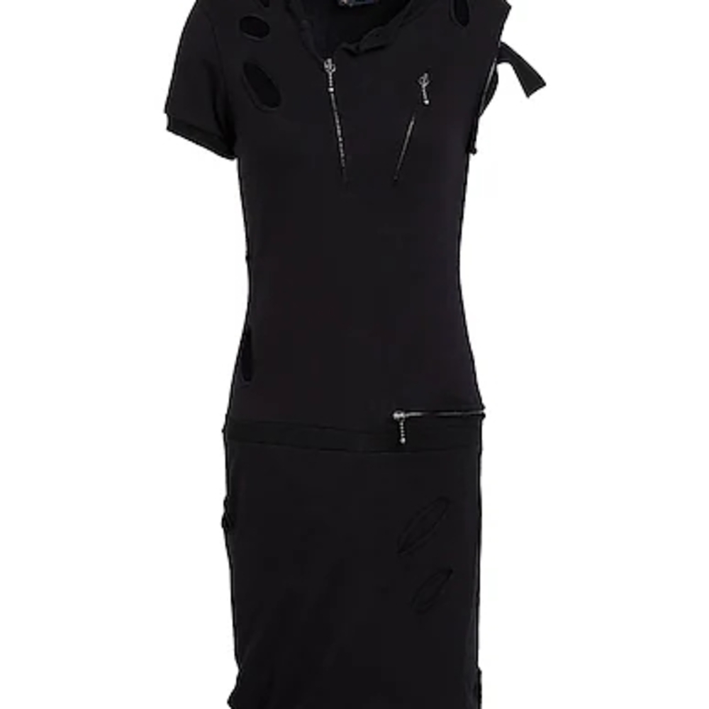 Vivienne Westwood Black Distressed Mini Dress